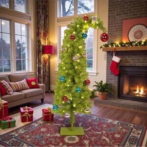 🎄🎄GRINCH 4.75 FT LED DR SEUSS THE GRINCH CHRISTMAS TREE READY TO SHIP